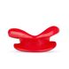Силіконова капа-розширювач для рота у формі губ / капа-губи XOXO Blow Me A Kiss Mouth Gag - Red фото
