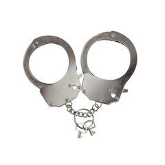 Наручники металлические Adrien Lastic Handcuffs Metallic (полицейские) фото и описание