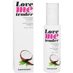 Масажне масло Love To Love LOVE ME TENDER Noix De Coco (100 мл) натуральне без консервантів фото і опис