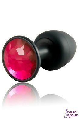Анальна пробка Dorcel Geisha Plug Ruby M з кулькою всередині, створює вібрації, макс. діаметр 3,2см