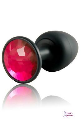 Анальная пробка Dorcel Geisha Plug Ruby M с шариком внутри, создает вибрации, макс. диаметр 3,2см фото и описание