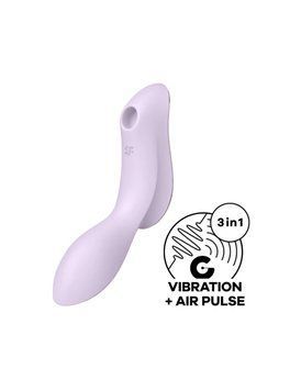Вакуумный стимулятор с вибрацией Satisfyer Curvy Trinity 2 Violet фото и описание