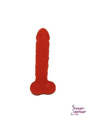 Мило у формі пеніса Чистий Кайф Red size L, крафтове мило-член, натуральне