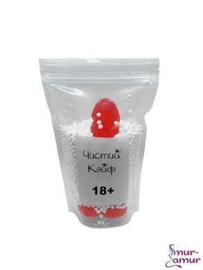 Мило у формі пеніса Чистий Кайф Red size L, крафтове мило-член, натуральне