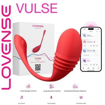 Смарт-віброяйце з пульсацією Lovense Vulse (Thrusting Egg Vibrator), імітація фрикцій фото і опис