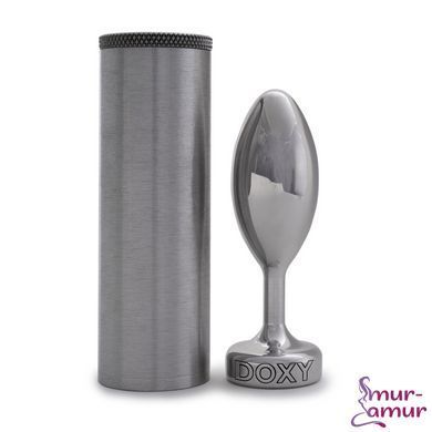 Металева анальна пробка DOXY Butt Plug SMOOTH, гладенька, діаметр 3,3 см