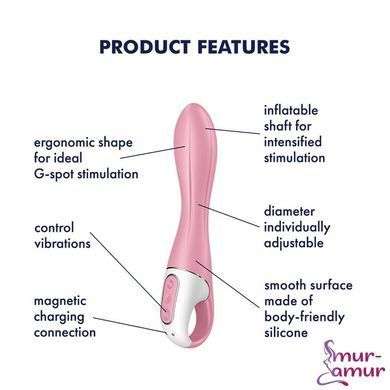 Вібратор точки G надувний Satisfyer Air Pump Vibrator 2 фото і опис