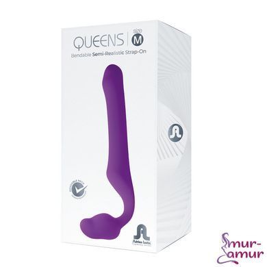 Безремневой страпон Adrien Lastic Queens M, регулируемый изгиб, диаметр 3,4 см фото и описание