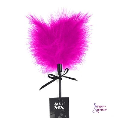 Щекоталка со шлепалкой Пика Art of Sex - Puff Peak, цвет Темно-розовый фото и описание