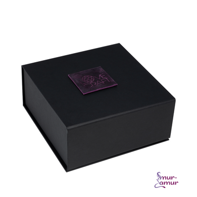 Преміум наручники LOVECRAFT фіолетові, натуральна шкіра, в подарунковій упаковці фото і опис