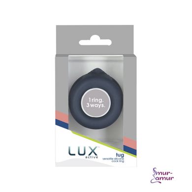Подвійне ерекційне кільце LUX Active – Tug – Versatile Silicone Cock Ring фото і опис