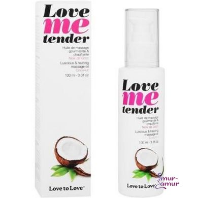 Массажное масло Love To Love LOVE ME TENDER Noix De Coco (100 мл) натуральное без консервантов фото и описание