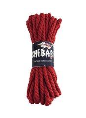 Бавовняна мотузка для Шибарі Feral Feelings Shibari Rope, 8 м червона фото і опис