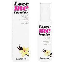 Масажне масло Love To Love LOVE ME TENDER Vanille (100 мл) натуральне без консервантів фото і опис