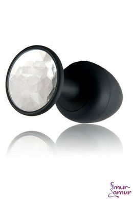 Анальная пробка Dorcel Geisha Plug Diamond L с шариком внутри, создает вибрации, макс. диаметр 4 см