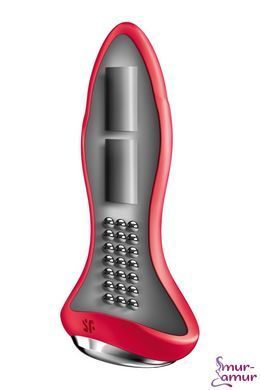 Анальна смарт-вібропробка із перлинним масажем Satisfyer Rotator Plug 1+ Red фото і опис