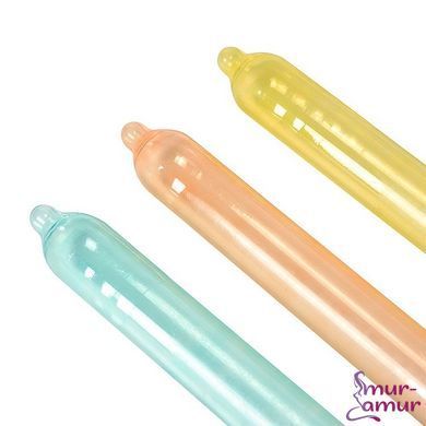 Презервативи Recare Color Fruit Flavour Condoms 12 шт, аромати: м'ята, банан, полуниця