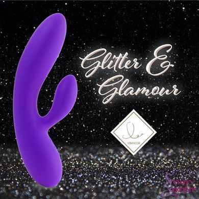 Гнучкий вібратор кролик з двома моторами FeelzToys Lea Rabbit Vibrator Medium Purple фото і опис