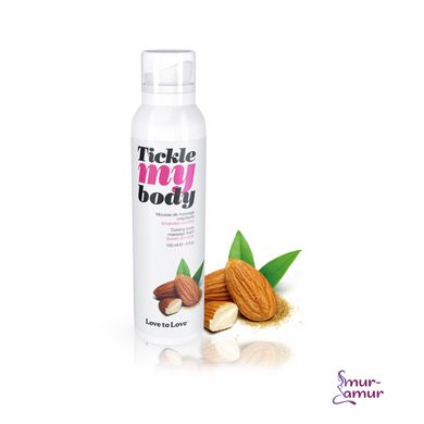 Масажна піна Love To Love Tickle my body Sweet almonds (150 мл), зволожувальна фото і опис