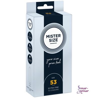 Презервативы Mister Size 53 (10 pcs) фото и описание