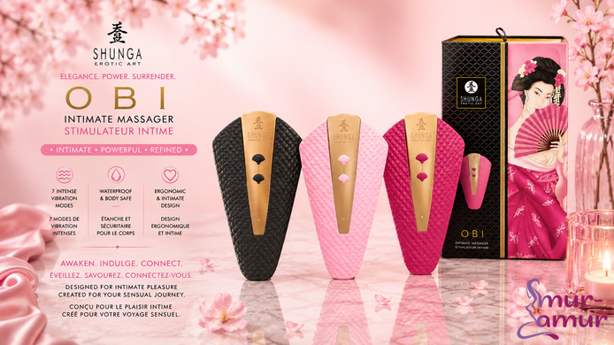 Клиторальный вибратор Shunga Obi Raspberry