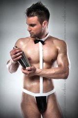 Чоловічий еротичний костюм офіціанта Passion 021 BODY L/XL: дуже відверте боді фото і опис