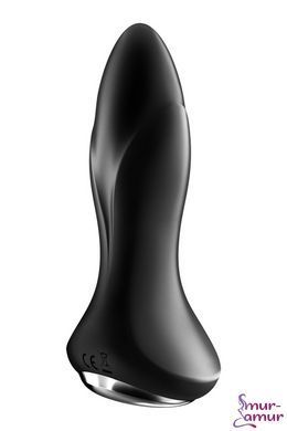 Анальна смарт-вібропробка із перлинним масажем Satisfyer Rotator Plug 1+ Black фото і опис