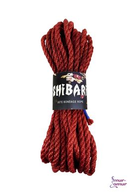 Джутова мотузка для шібарі Feral Feelings Shibari Rope, 8 м червона фото і опис