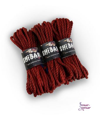 Джутова мотузка для шібарі Feral Feelings Shibari Rope, 8 м червона фото і опис