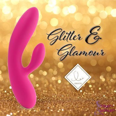 Гнучкий вібратор кролик з двома моторами FeelzToys Lea Rabbit Vibrator Rubine Red фото і опис