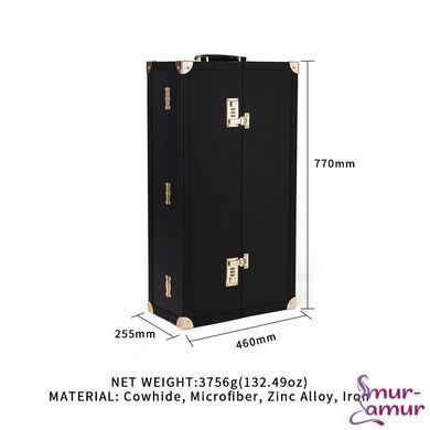 БДСМ-набор LOCKINK All-in-1 BDSM Play Kit, коричневый, ремни, маска, кляпы, анальные пробки, свечи фото и описание