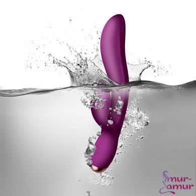 Вібратор-кролик Rocks Off Regala Fuchsia для стимуляції точки А, 2 потужні мотори, LED-підсвічування фото і опис