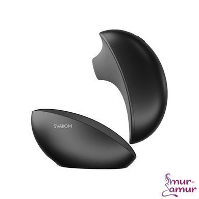 Вакуумний кліторальний смарт-стимулятор Svakom Pulse Galaxie Midnight Black, проєктор зоряного неба фото і опис