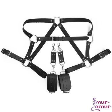 Бондажний набір Art ofSex &ndash; Bondage set Anasteisha XS-M, чорний фото і опис