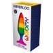 Силіконова анальна пробка Wooomy Hiperloo Silicone Rainbow Plug L, діаметр 3,9 см, довжина 13,1 см