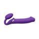 Безремневой страпон с вибрацией Strap-On-Me Vibrating Violet XL, диам. 4,5см, пульт ДУ, регулируемый фото