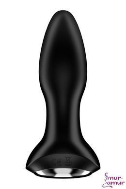 Анальна смарт вібропробка із перлинним масажем Satisfyer Rotator Plug 2+ Black фото і опис