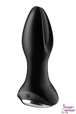 Анальна смарт вібропробка із перлинним масажем Satisfyer Rotator Plug 2+ Black фото і опис