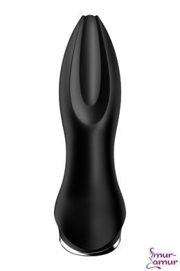 Анальна смарт вібропробка із перлинним масажем Satisfyer Rotator Plug 2+ Black фото і опис