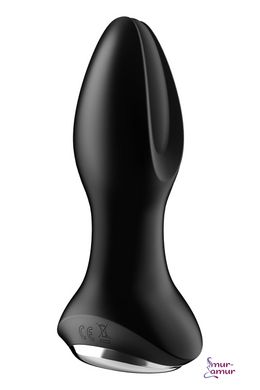 Анальна смарт вібропробка із перлинним масажем Satisfyer Rotator Plug 2+ Black фото і опис