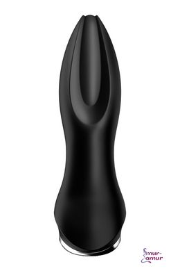 Анальная смарт вибропробка с жемчужным массажем Satisfyer Rotator Plug 2+ Black фото и описание
