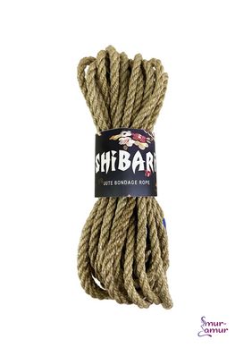 Джутовая веревка для Шибари Feral Feelings Shibari Rope, 8 м серая фото и описание