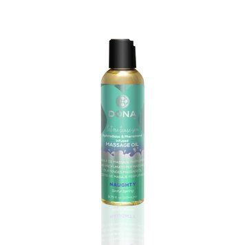 Массажное масло DONA Massage Oil NAUGHTY - SINFUL SPRING (110 мл) с феромонами и афродизиаками фото і опис