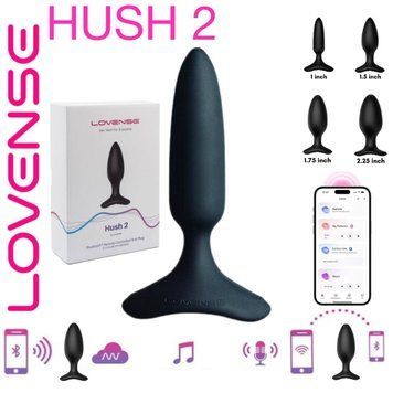 Анальна смарт-вібропробка Lovense Hush 2, розмір XS фото і опис