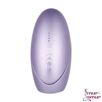 Вакуумний кліторальний смарт-стимулятор Svakom Pulse Galaxie Metal Lilac, проєктор зоряного неба фото і опис