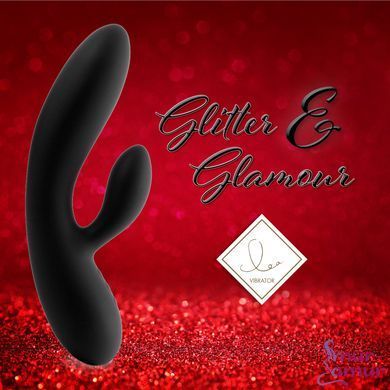 Гибкий вибратор кролик с двумя моторами FeelzToys Lea Rabbit Vibrator Black фото и описание