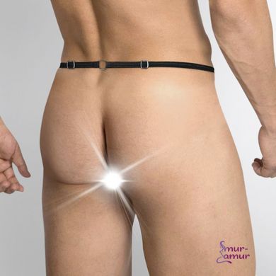 Чоловічі труси XS-2XL із силіконовою анальною пробкою Art of Sex - Joni plug panties size M Black фото і опис