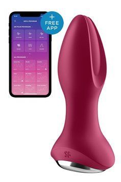 Анальная смарт вибропробка с жемчужным массажем Satisfyer Rotator Plug 2+ Violet фото и описание