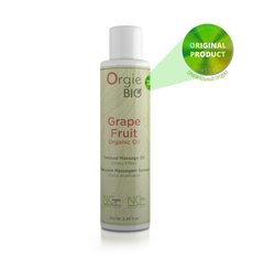 Органічне масажне масло з ароматом грейпфрута GRAPE FRUIT 100 мл Orgie BIO (Бразилія-Португалія) фото і опис