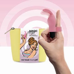 Вібратор на палець FeelzToys Magic Finger Vibrator Pink, Рожевий фото і опис